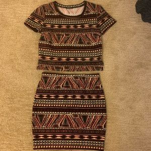 Dynamite Shirt/Skirt Set